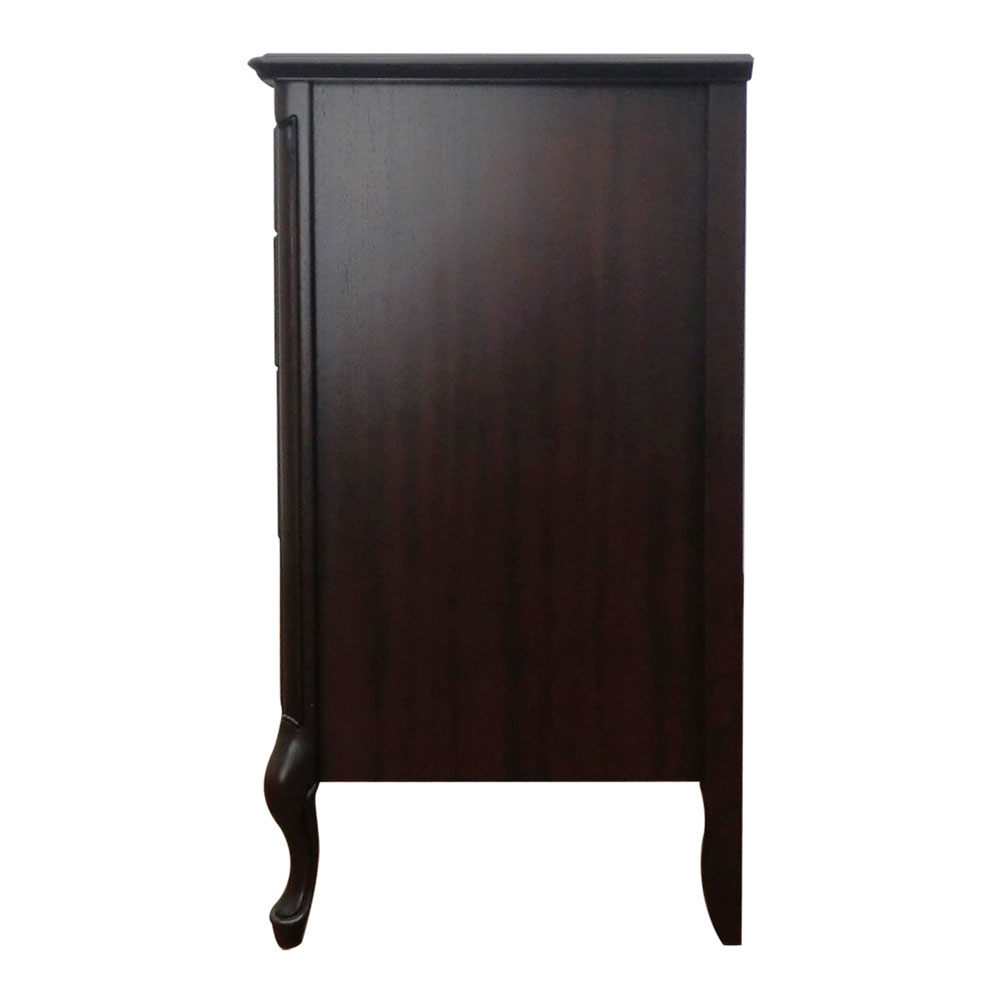 チェスト「フルール120 DM」幅120cm マホガニー材ダークブラウン色【セール対象品のため5%OFF】