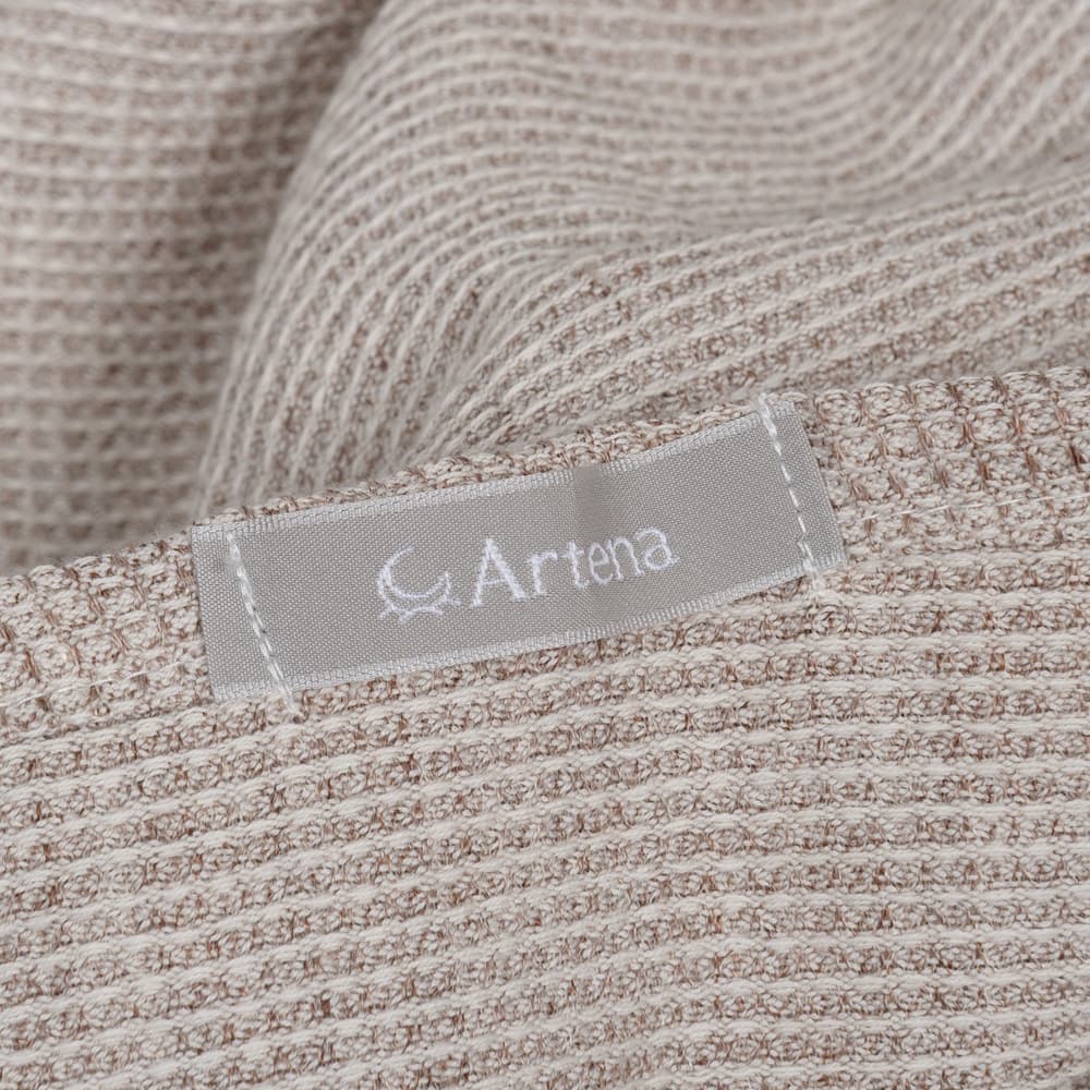 フェイスタオル「アルテナ」綿×麻 ワッフル織り 全3色