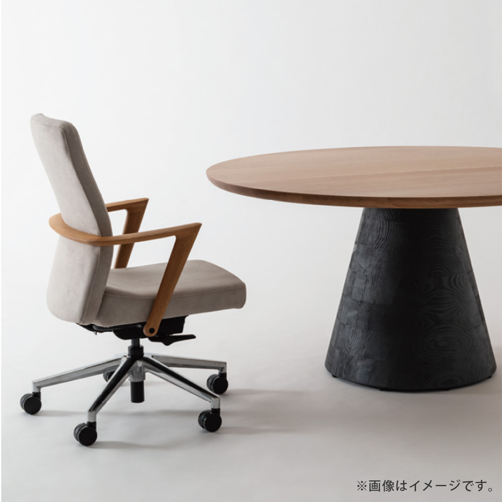 飛騨産業 ダイニングテーブル「SHIRABE KA314N（丸形）」直径140cm ホワイトオーク材 OU色【受注生産品】