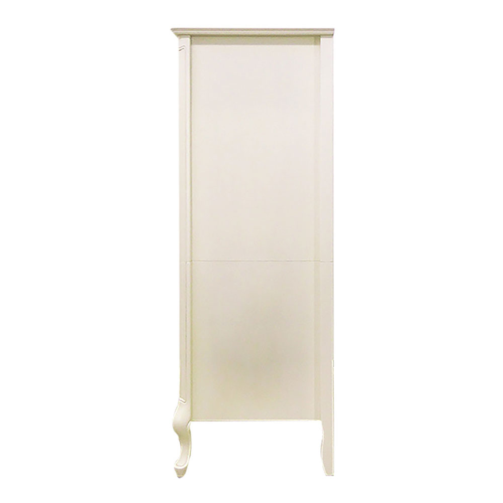 ハイチェスト「フルール90 WH」幅90cm リンデン材ホワイトウォッシュ色【セール対象品のため5%OFF】