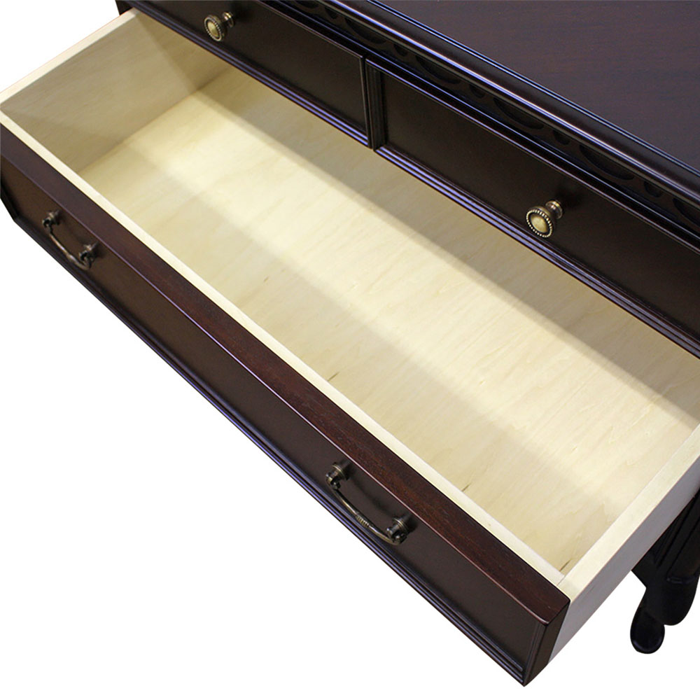 チェスト「フルール85 DM」幅85cm マホガニー材ダークブラウン色【セール対象品のため5%OFF】