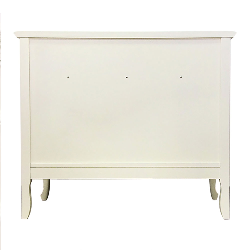 チェスト「フルール85 WH」幅85cm リンデン材ホワイトウォッシュ色【セール対象品のため5%OFF】
