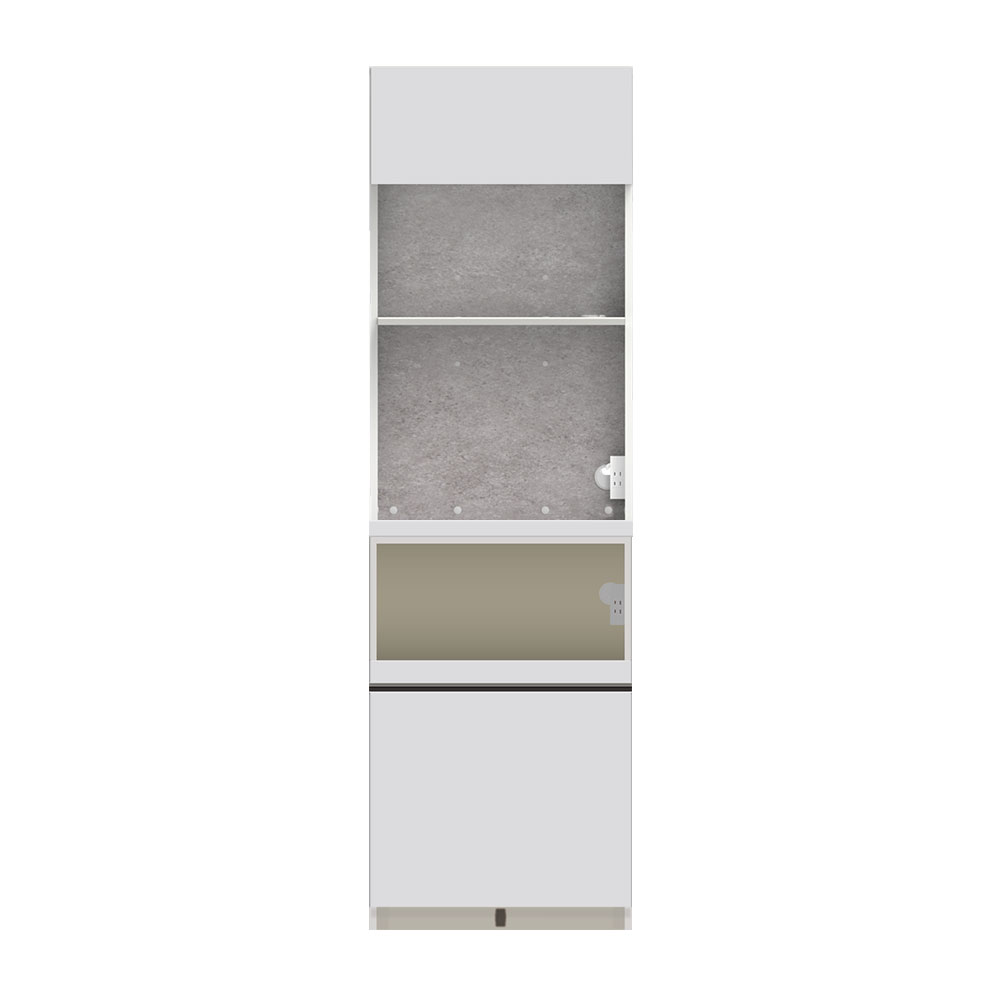 Pamouna(パモウナ)オープンボード「AS」幅60cm 奥行50cm 高さ197.5cm 全2色 下台家電収納【受注生産品】