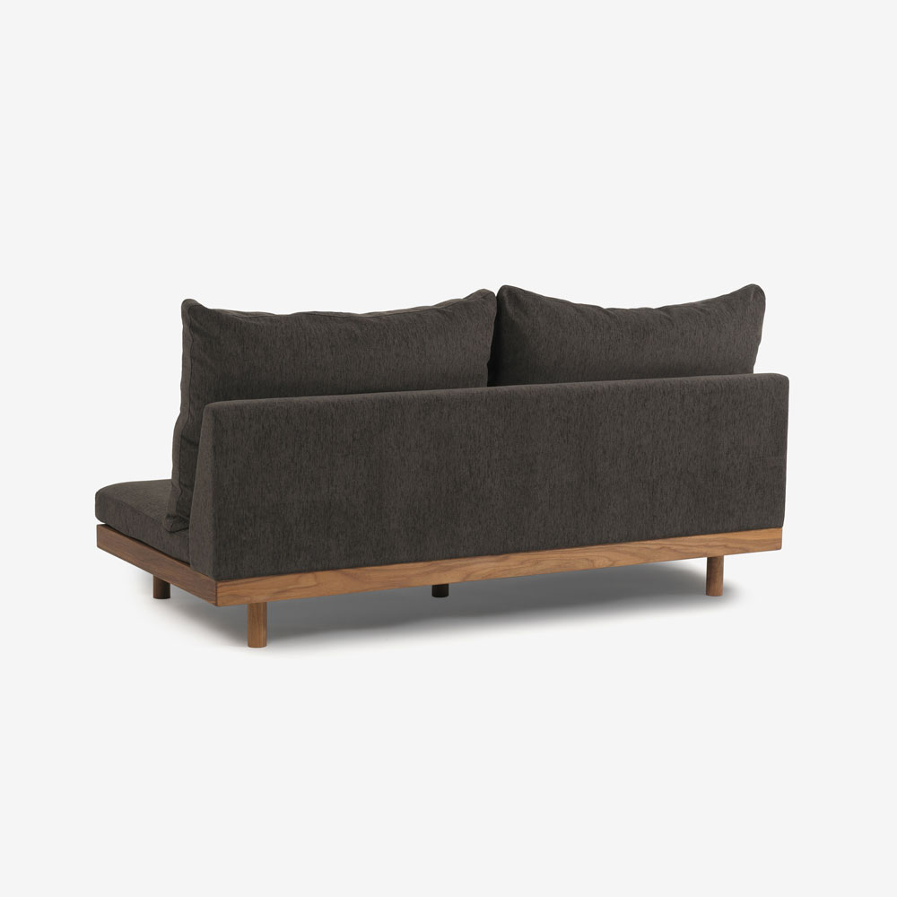 MASTERWAL(マスターウォール)3シーターソファ「DANISH GRANDE SOFA デニッシュグランデソファ DGSO-3S180-WN」幅180cm 布#3SUBLIM 53ダークセピア ウォールナット材オイル仕上げ【受注生産品】