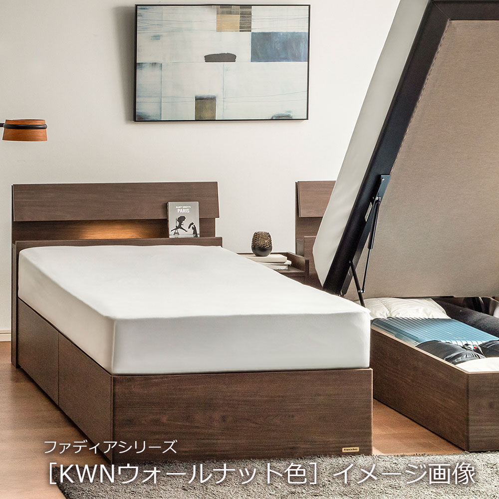 FranceBed（フランスベッド）ナイトテーブル「ファディア FB-NT」引出し付き コンセント付き 全3色