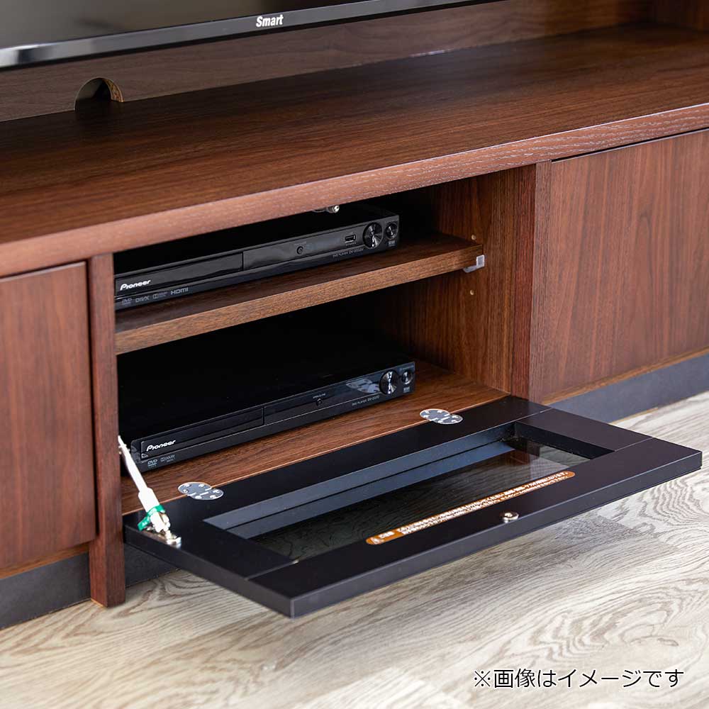 テレビボード 「バロン」 4点セット ウォールナット材 ウォールナット色【セール対象品のため5%OFF】