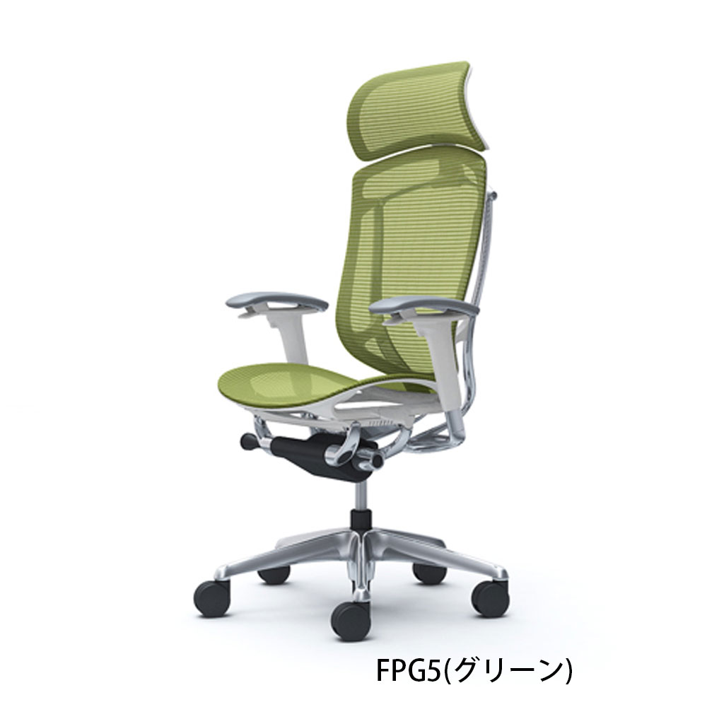 「コンテッサセコンダ 」座/メッシュ フレーム/ポリッシュ ボディーカラー/ホワイト 大型ヘッドレスト 全13色 ランバーサポート有・無【受注生産品】okamura(オカムラ)