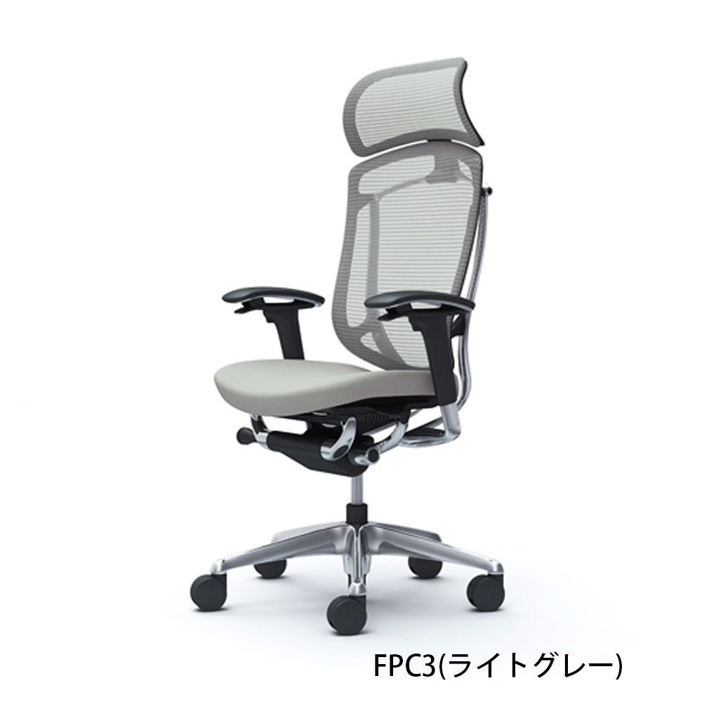 「コンテッサセコンダ」座面/クッション フレーム/ポリッシュボディーカラー/ブラック 大型ヘッドレスト 張地全13色 ランバーサポート有・無【受注生産品】okamura(オカムラ)