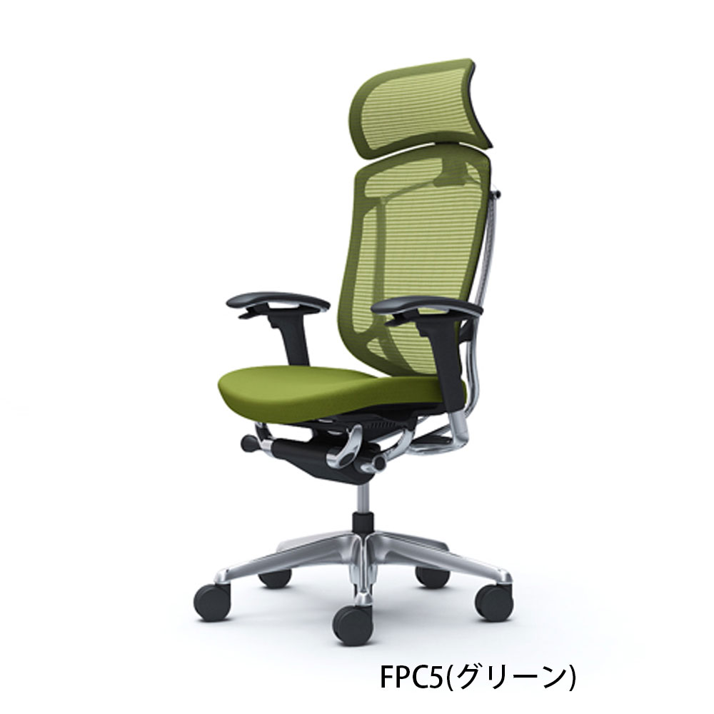 「コンテッサセコンダ」座面/クッション フレーム/ポリッシュボディーカラー/ブラック 大型ヘッドレスト 張地全13色 ランバーサポート有・無【受注生産品】okamura(オカムラ)