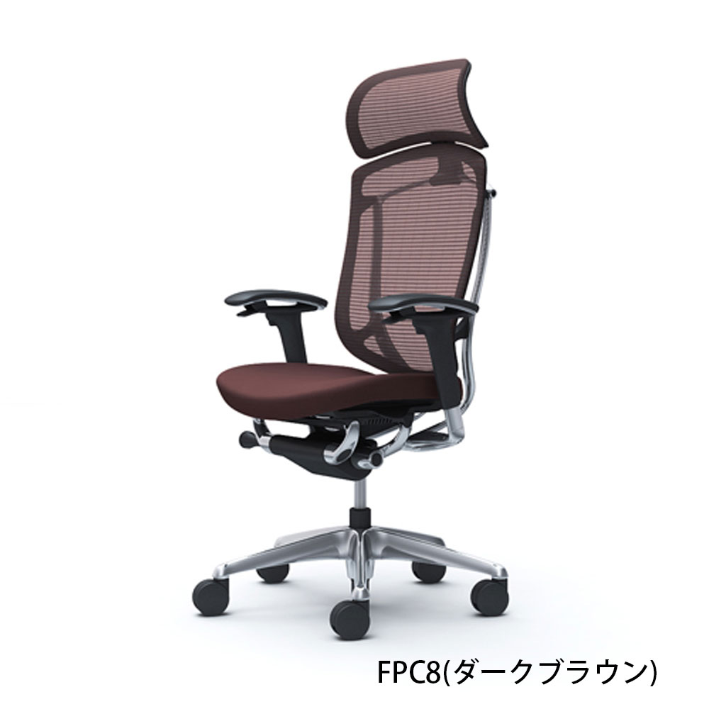 「コンテッサセコンダ」座面/クッション フレーム/ポリッシュボディーカラー/ブラック 大型ヘッドレスト 張地全13色 ランバーサポート有・無【受注生産品】okamura(オカムラ)