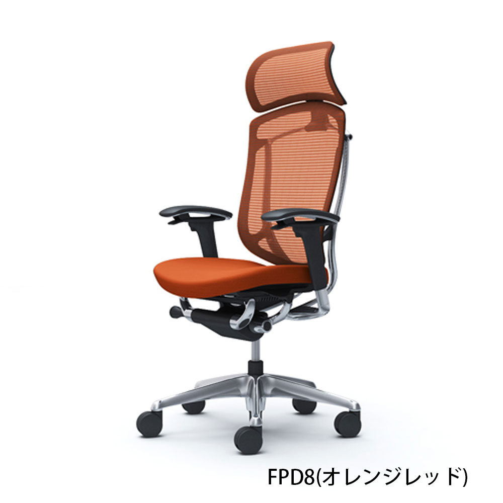 「コンテッサセコンダ」座面/クッション フレーム/ポリッシュボディーカラー/ブラック 大型ヘッドレスト 張地全13色 ランバーサポート有・無【受注生産品】okamura(オカムラ)