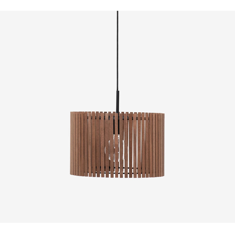 ペンダント「Legno(レグノ) SZP0031 BNWN」直径38cm ウォールナット材 ランプ別売【受注生産品】