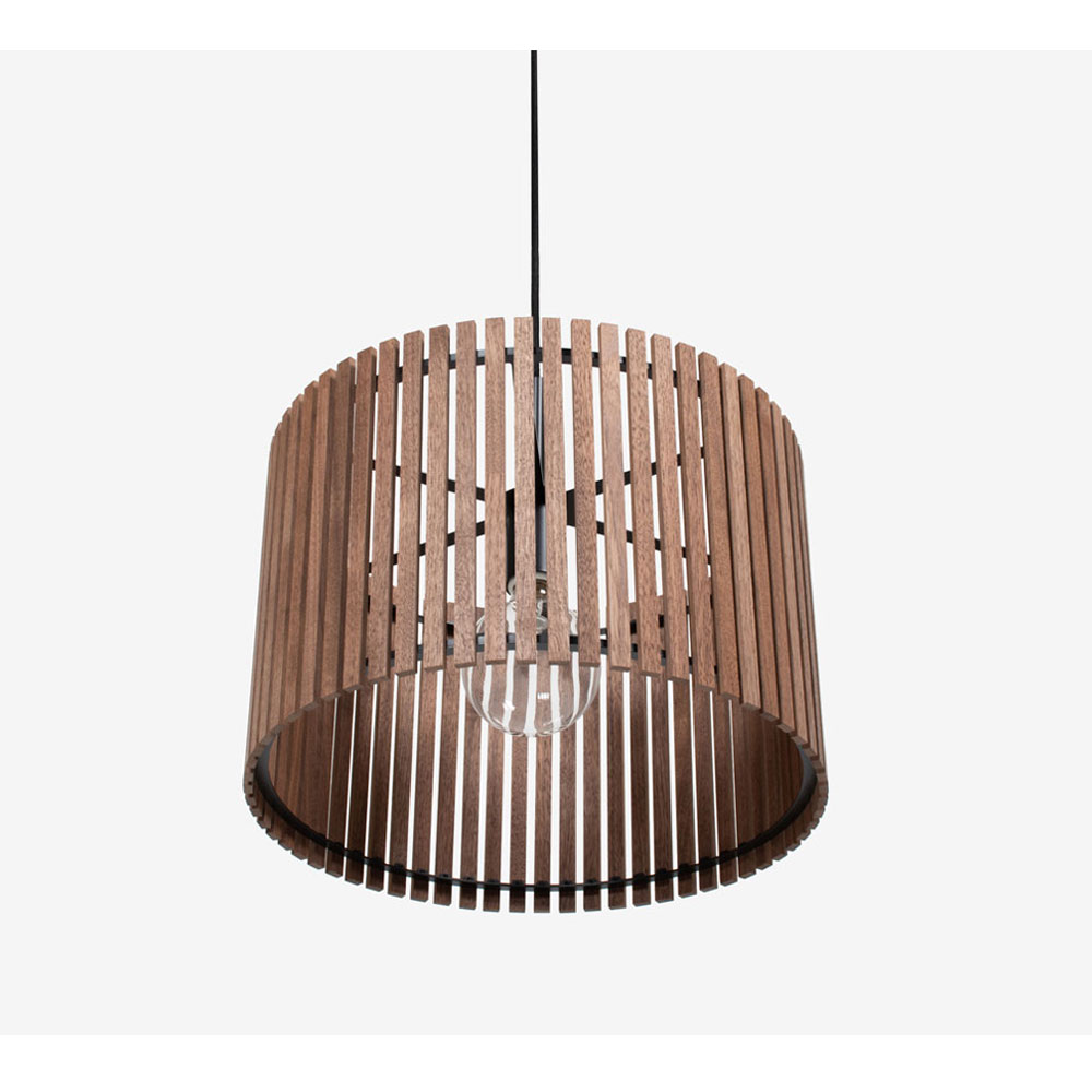 ペンダント「Legno(レグノ) SZP0031 BNWN」直径38cm ウォールナット材 ランプ別売【受注生産品】