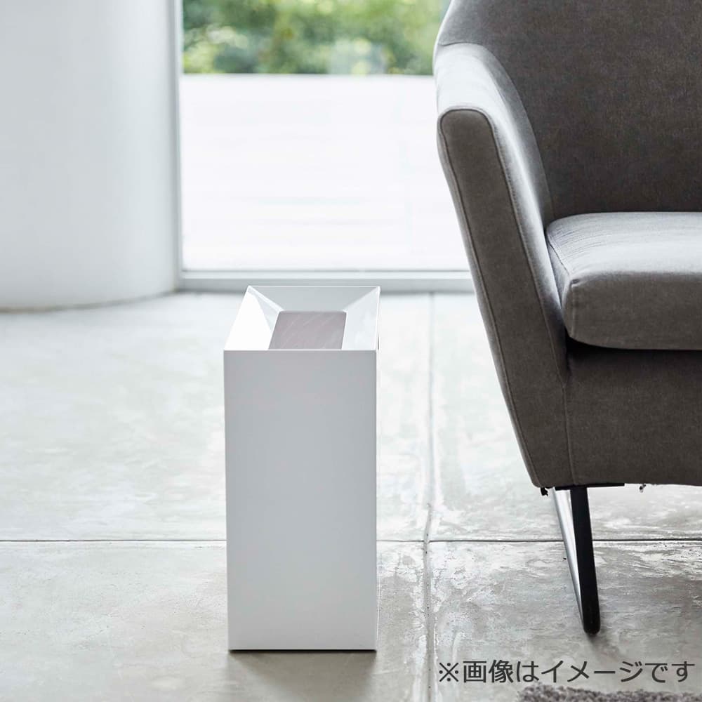トラッシュカン「タワー ワイド 4494」15L ホワイト ゴミ箱