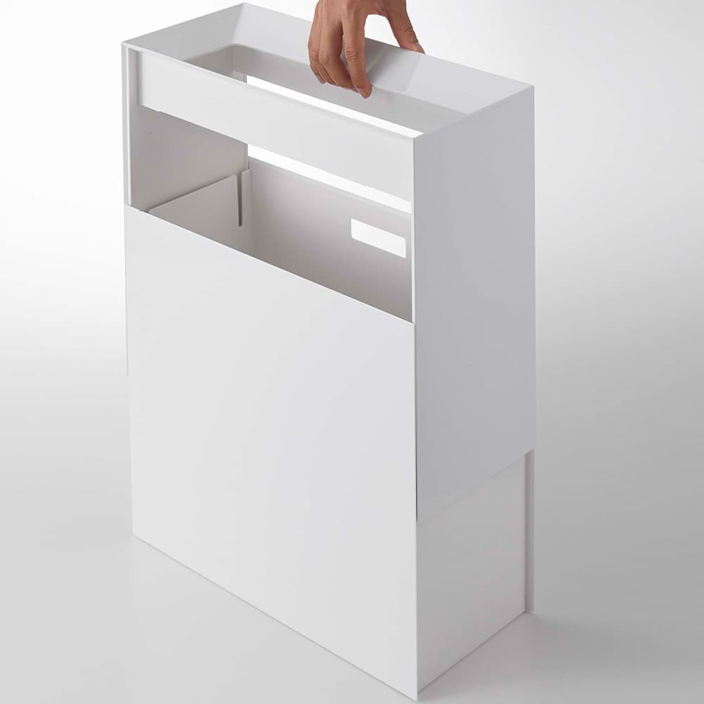 トラッシュカン「タワー ワイド 4494」15L ホワイト ゴミ箱