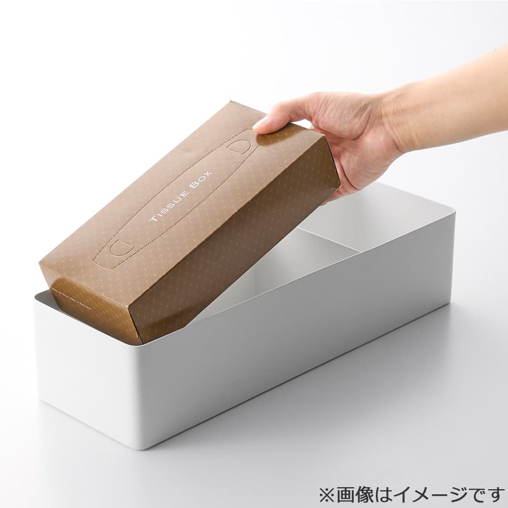 ペーパータオル&バニティオーガナイザー「タワー 10743」ホワイト