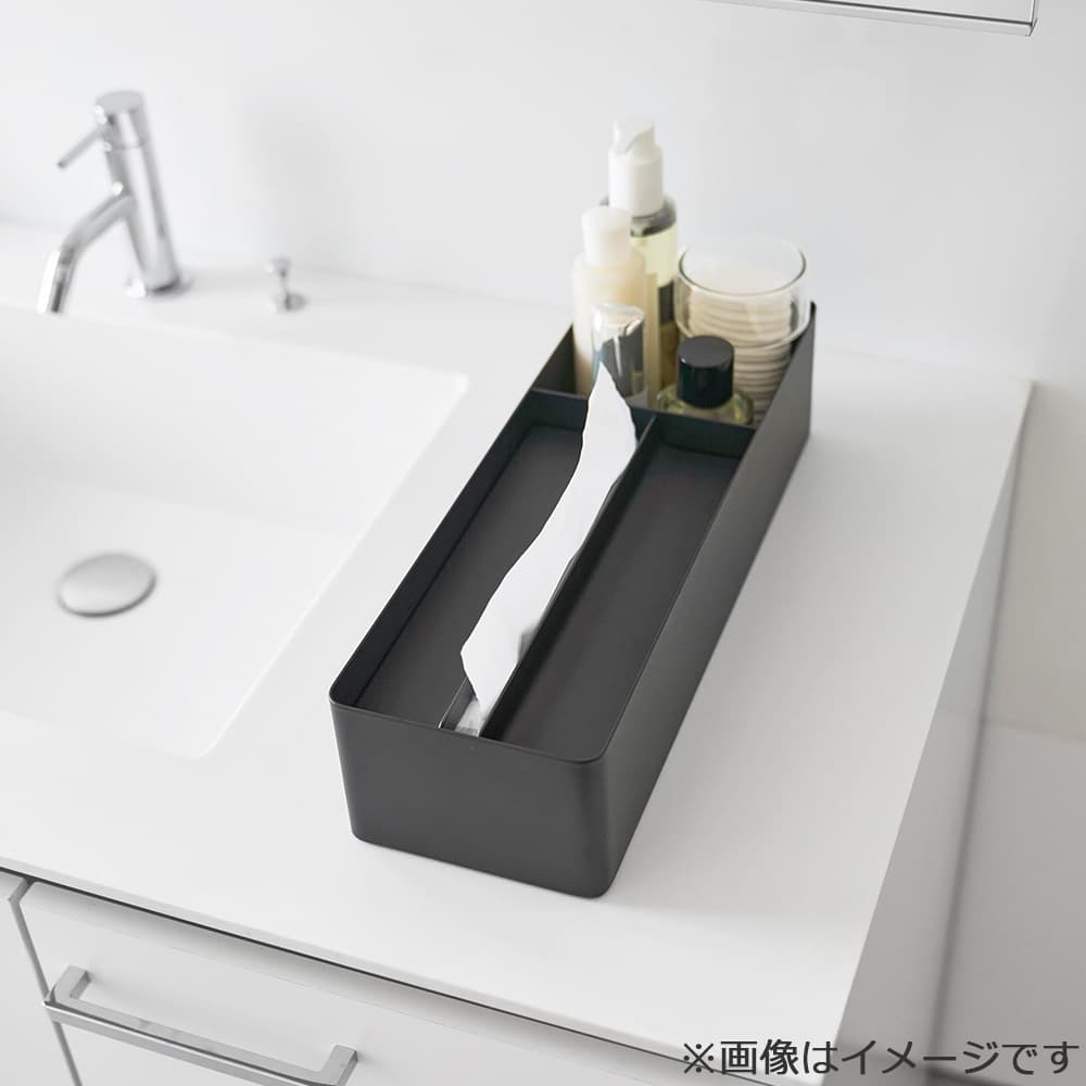 ペーパータオル&バニティオーガナイザー「タワー 10744」ブラック