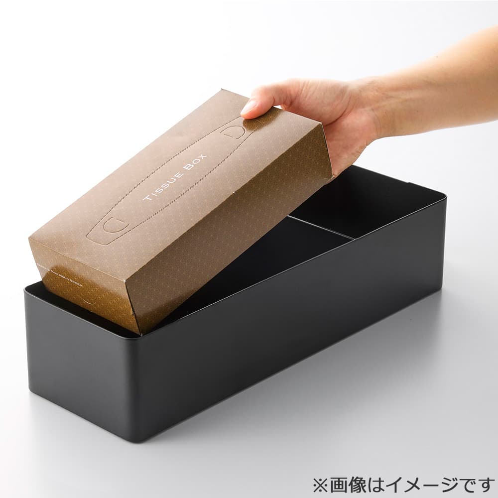 ペーパータオル&バニティオーガナイザー「タワー 10744」ブラック