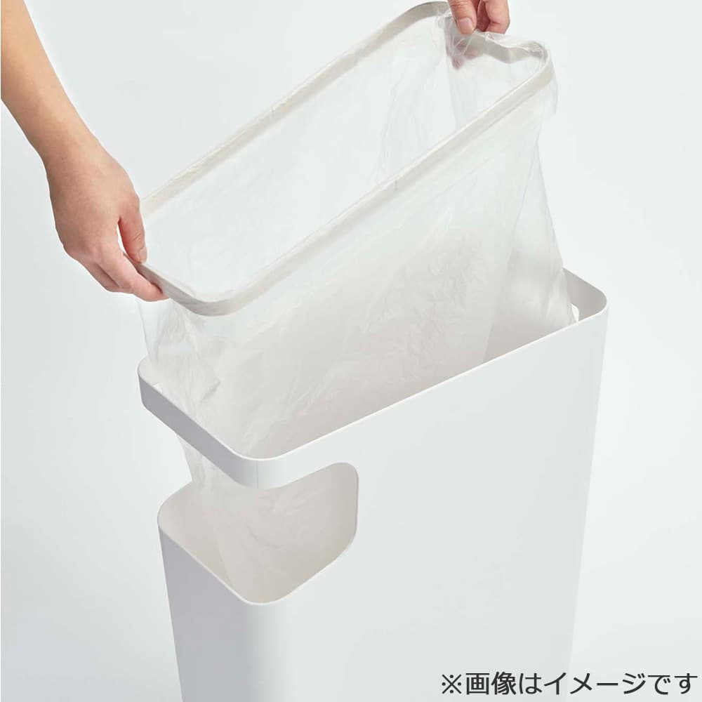 ダストボックス&サイドテーブル「タワー 3988」15L ホワイト ゴミ箱