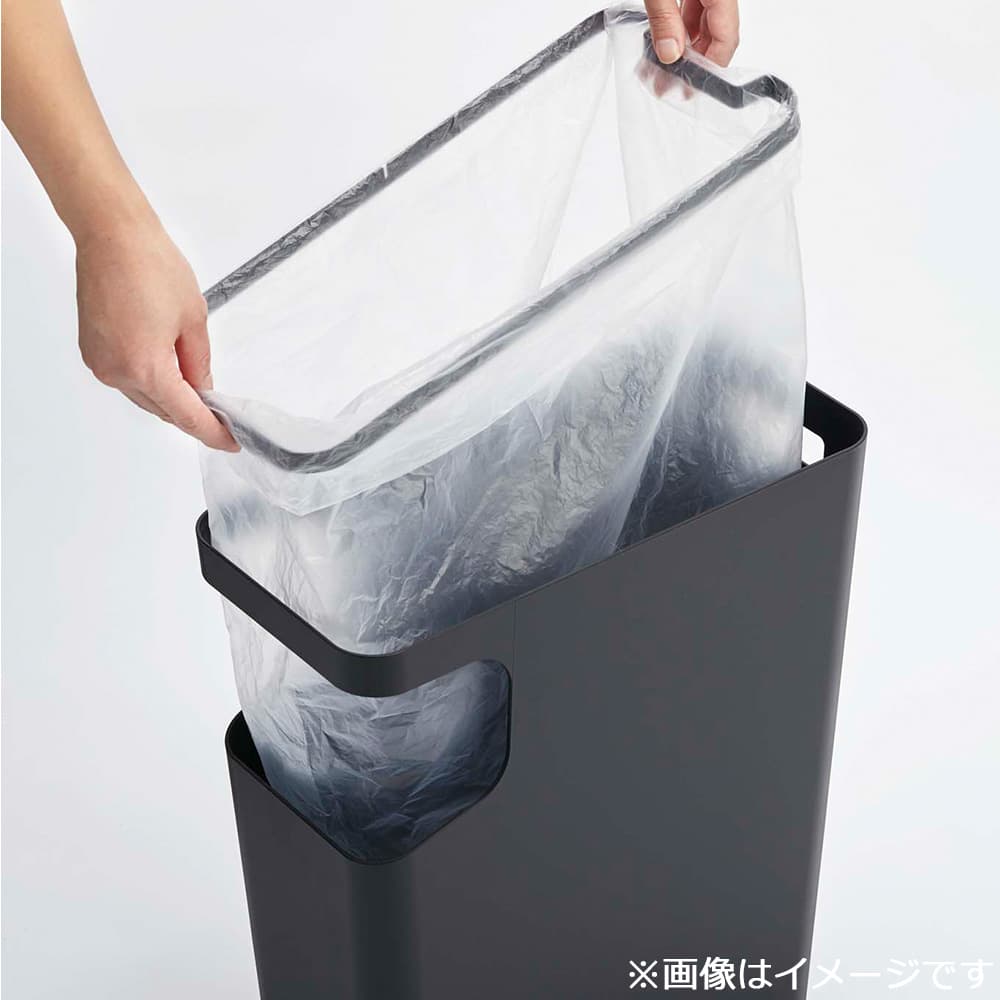 ダストボックス＆サイドテーブル「タワー 3989」15L ブラック ゴミ箱
