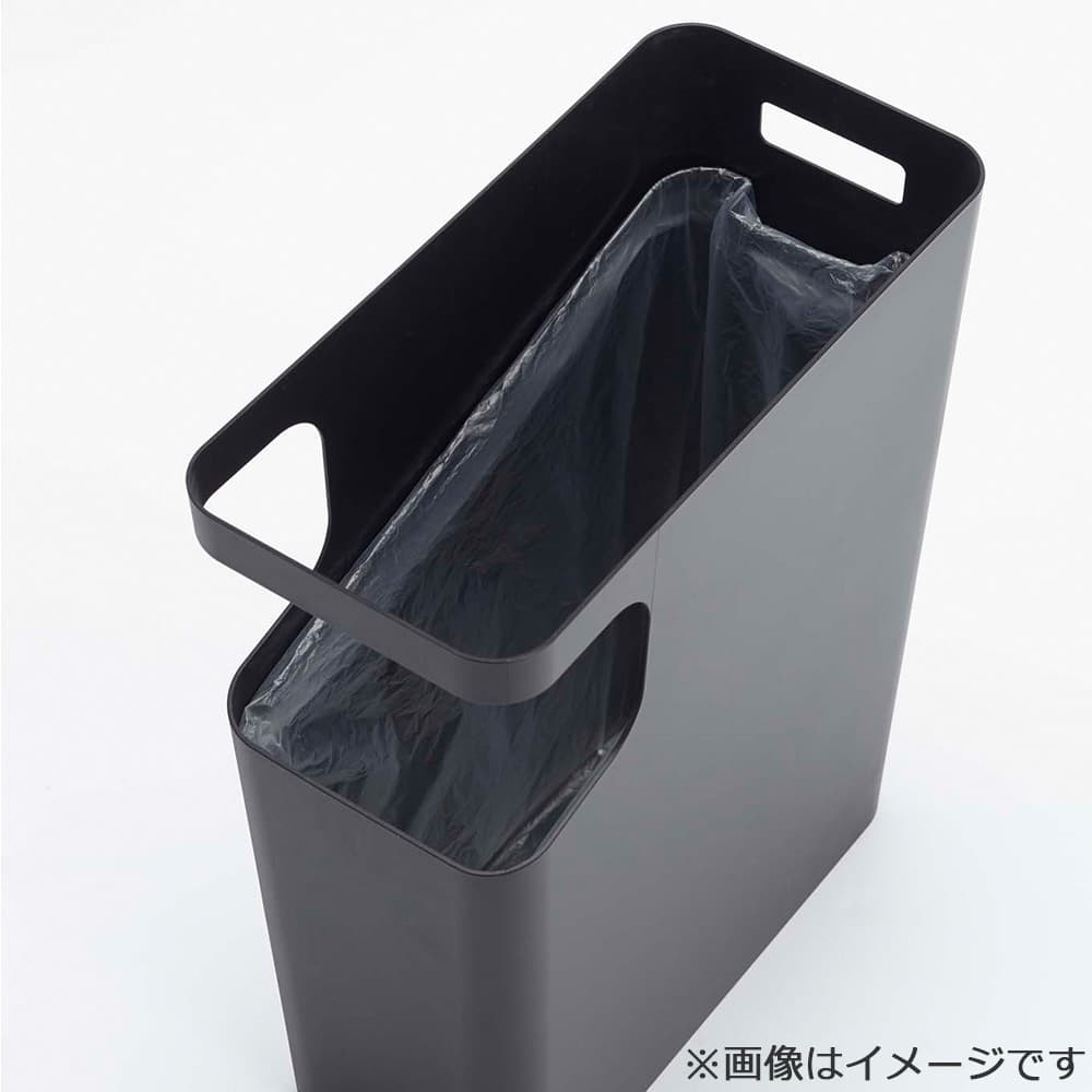 ダストボックス＆サイドテーブル「タワー 3989」15L ブラック ゴミ箱