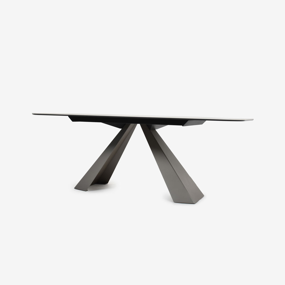 cattelan italia (カッテラン・イタリア) ダイニングテーブル「エリオット」幅200cm セラミック材 マット・ゴールデン・カラカッタ色