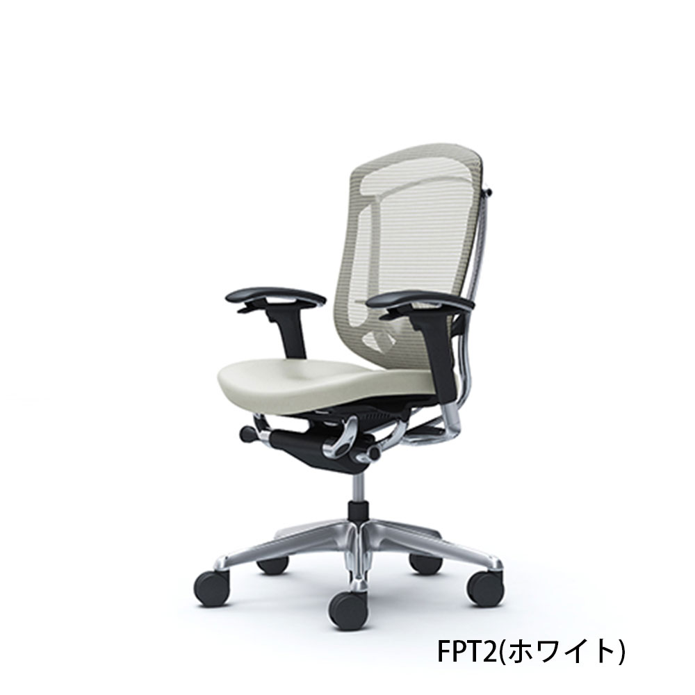 「コンテッサセコンダ」座面/クッション(革) フレーム/ポリッシュ ボディーカラー/ブラック ヘッドレスト無し 張地全3色 ランバーサポート有・無【受注生産品】okamura(オカムラ)