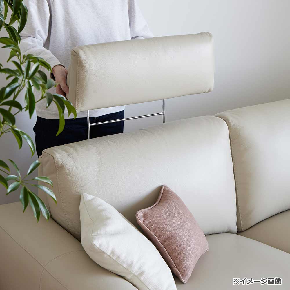 電動リクライニングコーナーソファ3点セット「L/S Motion 77(エルエスモーション77)」幅275cm 革#J/S-041E オイスターグレー色