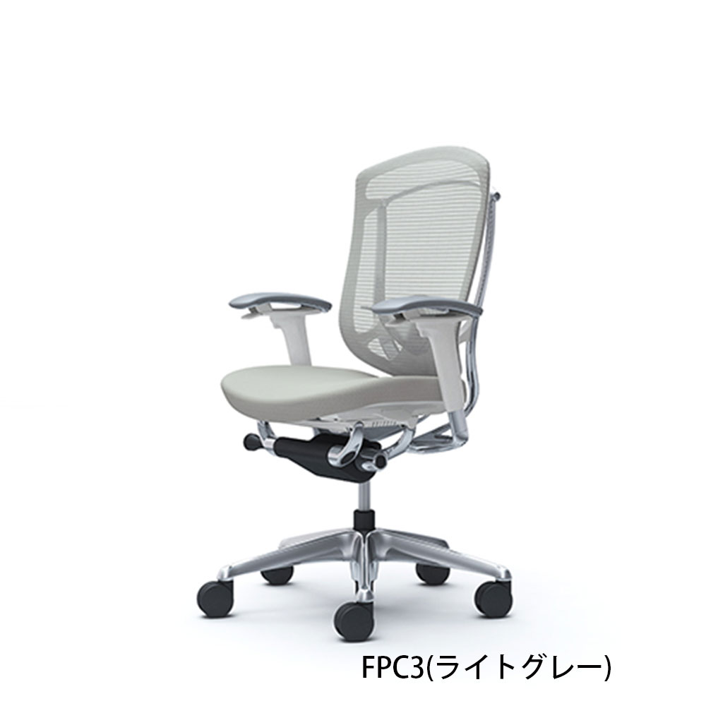 「コンテッサセコンダ」座面/クッション フレーム/ポリッシュ ボディーカラー/ホワイト ヘッドレスト無し 張地全13色 ランバーサポート有・無【受注生産品】okamura(オカムラ)
