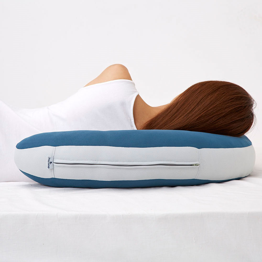 枕「スリープバンテージドクター」ハイタイプ ブルー色 FranceBed(フランスベッド)