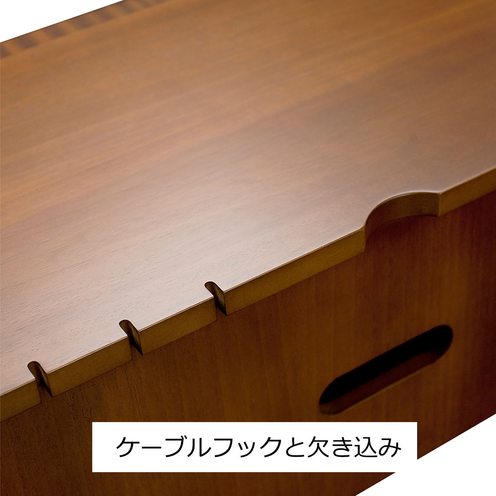 デスク「ベネチア75」幅75cm マホガニー材