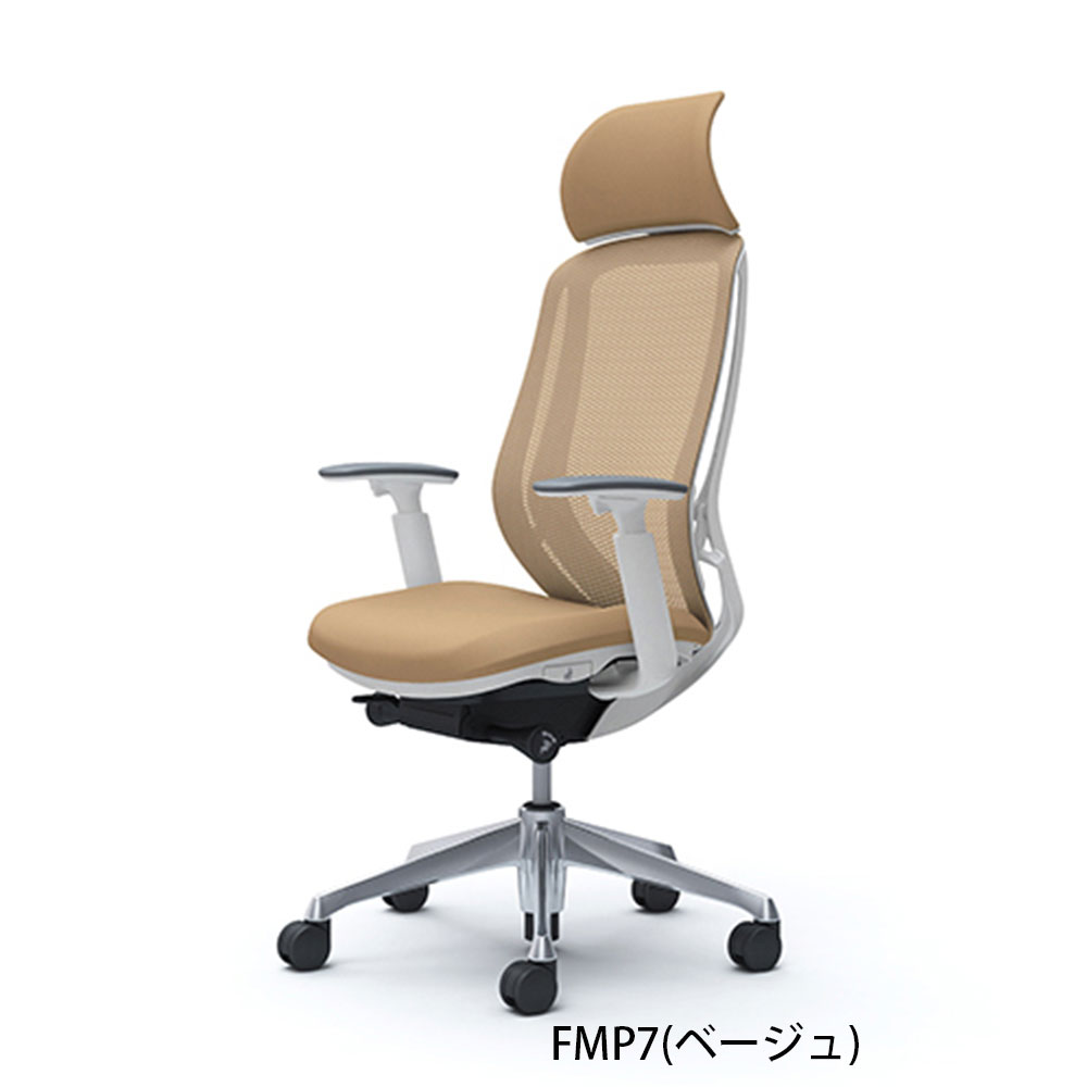 「シルフィー エクストラハイバック」背/メッシュ 座面/クッション ボディーカラー/ホワイト 脚/2タイプ 張地/4色【受注生産品】okamura(オカムラ)