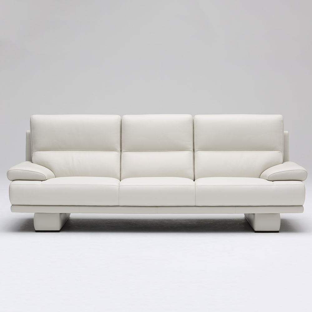 domani（ドマーニ）ソファL(3シート)「Excel-Life ZSB333X391」幅238cm 革＃L40ヴィーゴホワイト【受注生産品】