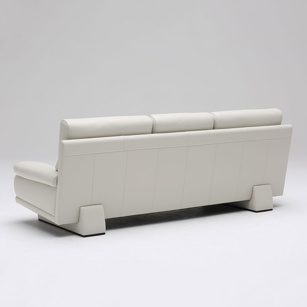 domani（ドマーニ）ソファL(3シート)「Excel-Life ZSB333X391」幅238cm 革＃L40ヴィーゴホワイト【受注生産品】