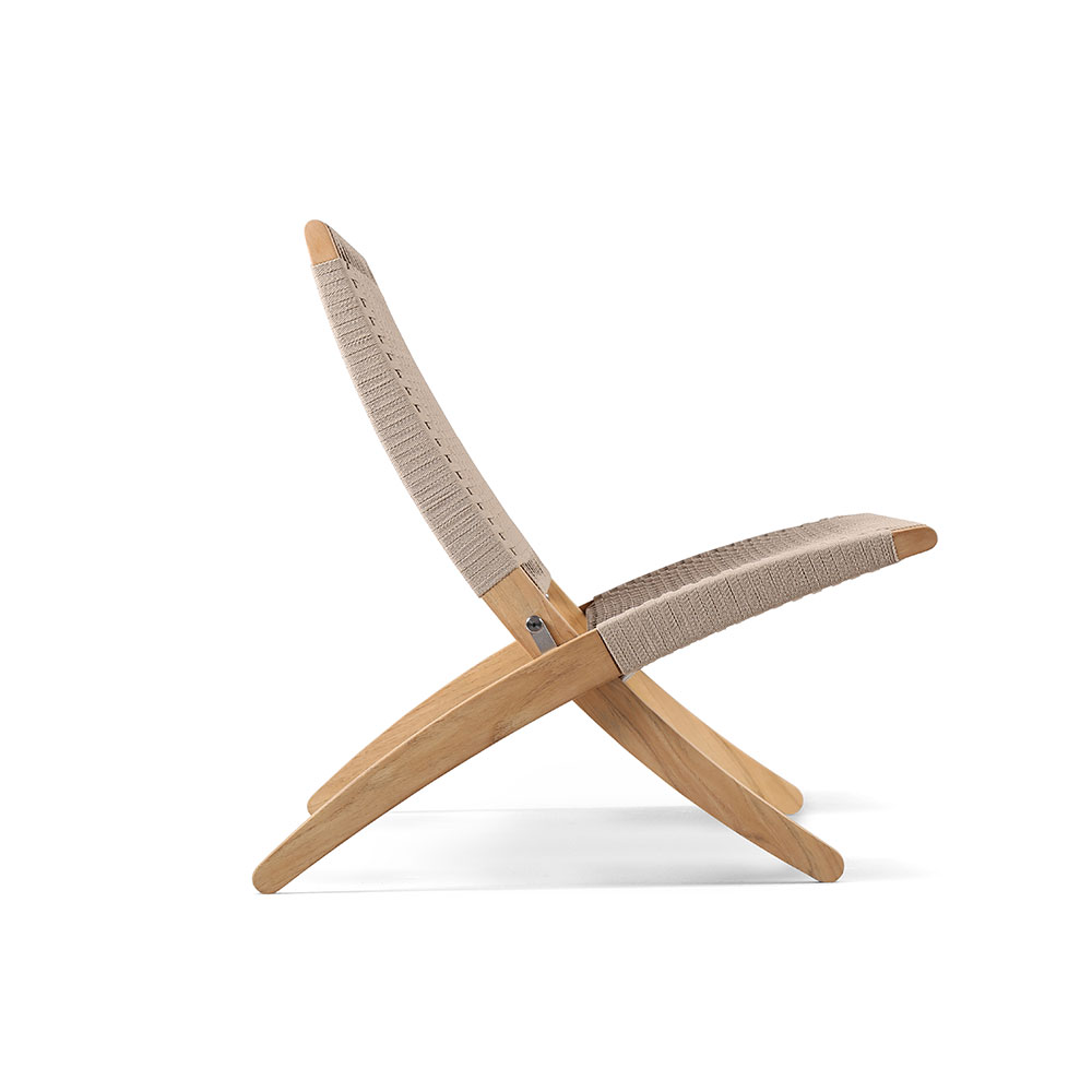 カール・ハンセン&サン ラウンジチェア「MG501 OUTDOOR CUBA CHAIR」チーク材 フラットロープ全2色【受注生産品】