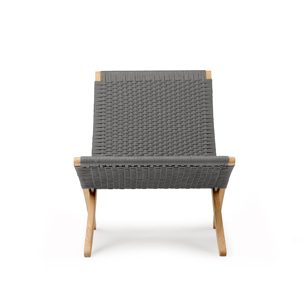 カール・ハンセン&サン ラウンジチェア「MG501 OUTDOOR CUBA CHAIR」チーク材 フラットロープ全2色【受注生産品】