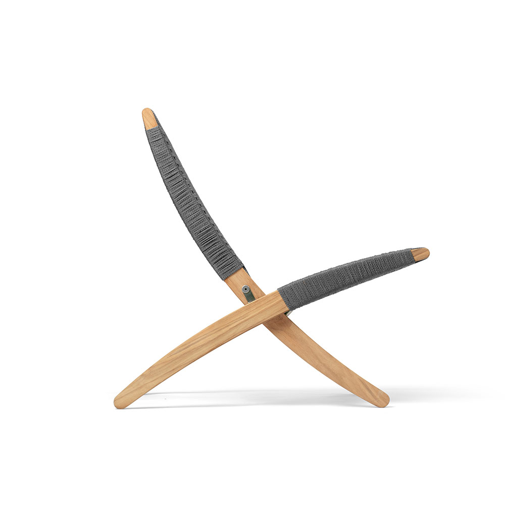 カール・ハンセン&サン ラウンジチェア「MG501 OUTDOOR CUBA CHAIR」チーク材 フラットロープ全2色【受注生産品】