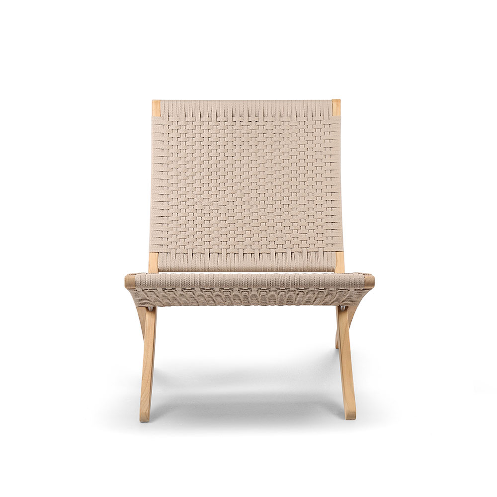 カール・ハンセン&サン ラウンジチェア「MG501 OUTDOOR CUBA CHAIR」チーク材 フラットロープ全2色【受注生産品】
