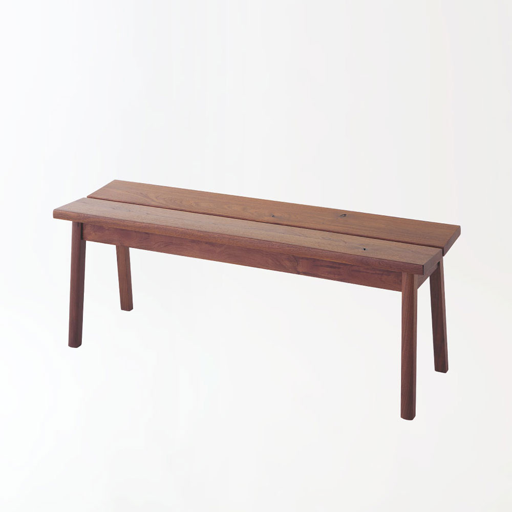 飛騨産業 ベンチ「森のことばWalnut SW661」幅119cm ウォールナット材(節入り)WA色【受注生産品】