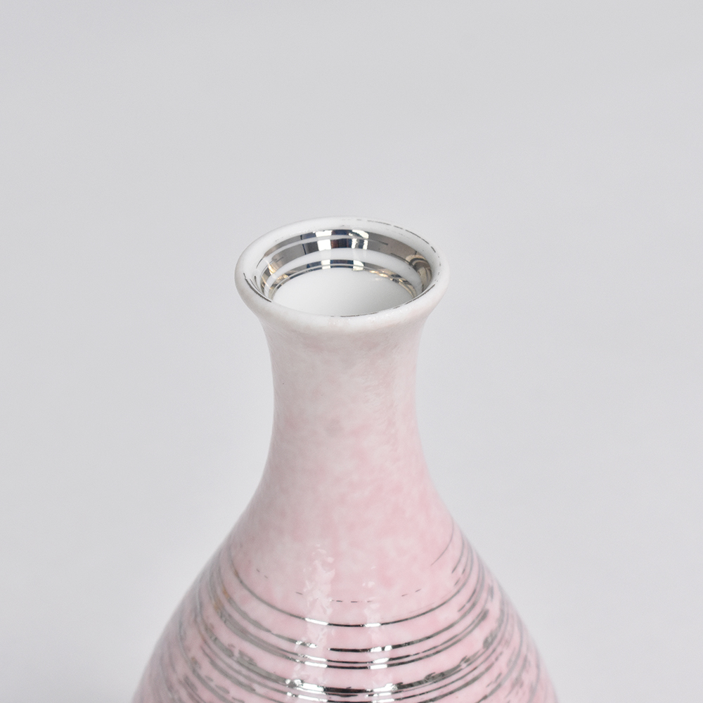 半酒器セット 雅刷毛 銀 木箱入り【オンラインショップ限定品】