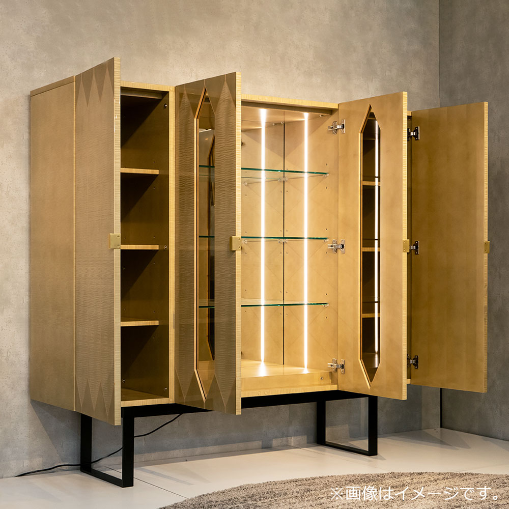 キャビネット「YABANE」幅160.2cm シカモア（SK-12）【受注生産品】【セール対象品のため5%OFF】