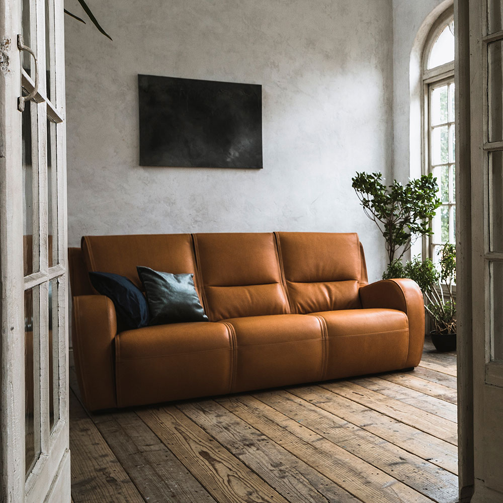 domani(ドマーニ)ソファ「Excel-Life ZSA473X379」幅200cm 革ピュアレノンタン【受注生産品】