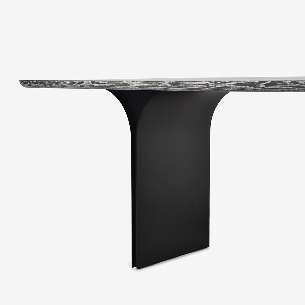 ROLF BENZ(ロルフベンツ)ダイニングテーブル「990-326」幅220cm オーク材スモーク色