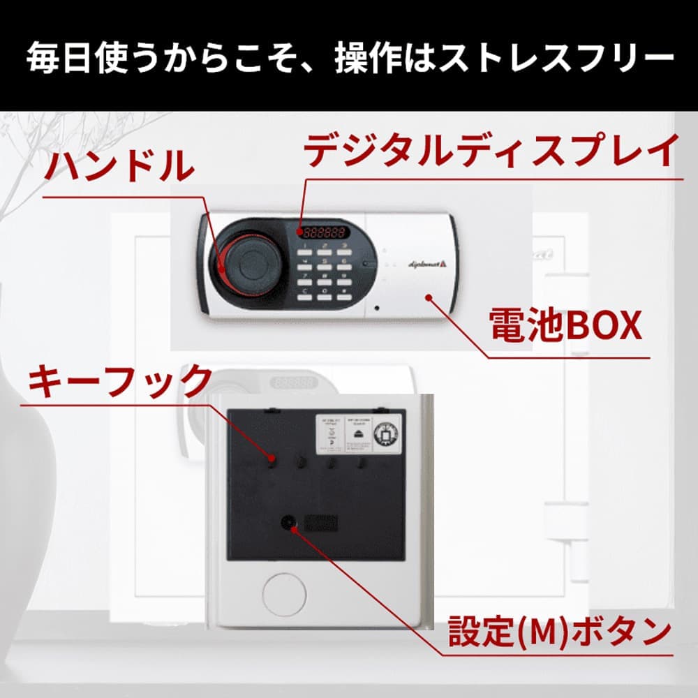 耐火・耐水金庫「125EN88WR」ホーム＆オフィス 25L 幅35.2cm 奥行46.9cm【送料・開梱設置費込み】【メーカー直送】【オンラインショップ限定品】