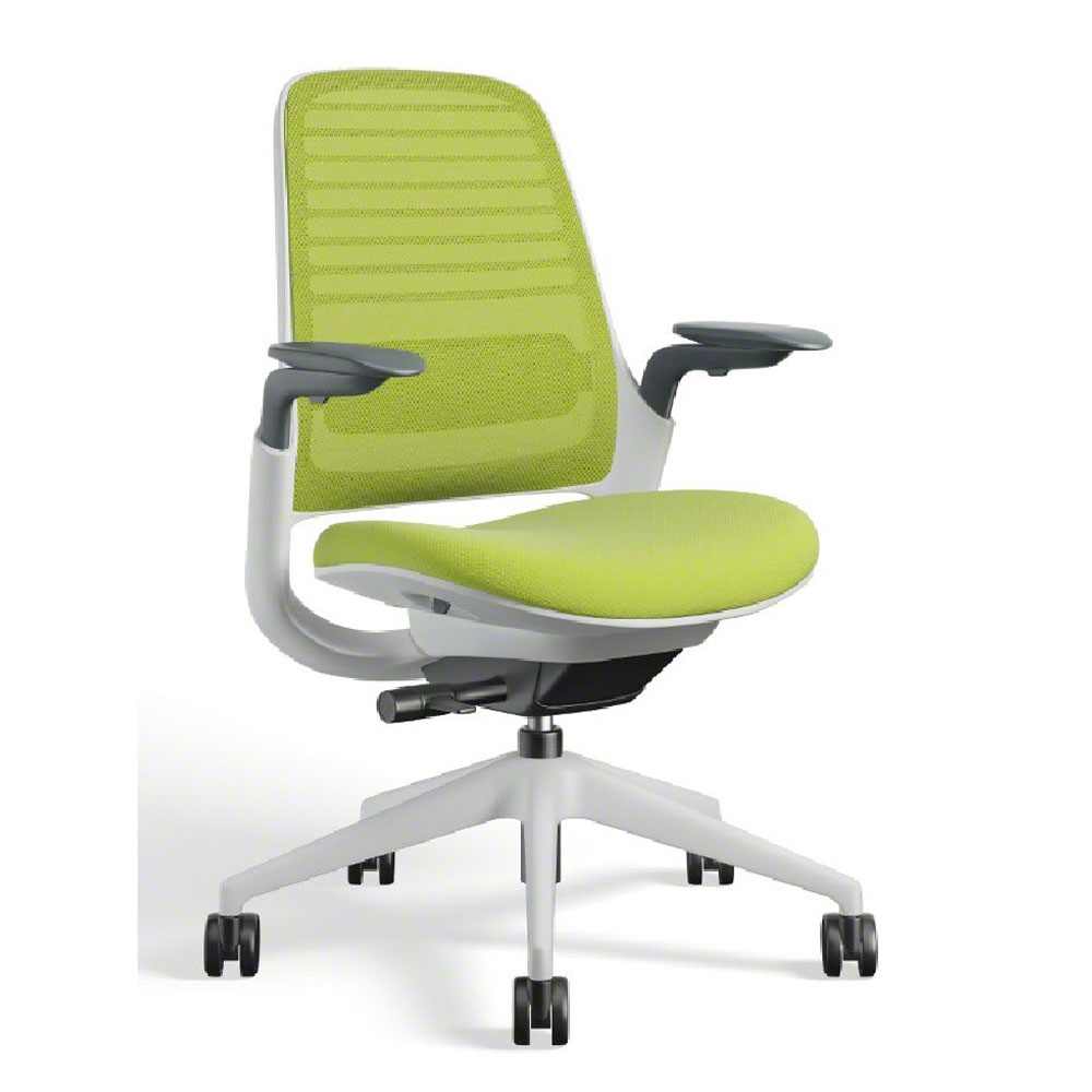 Steelcase(スチールケース)デスクチェア「シリーズ1」シーガルフレーム 座ワサビ
