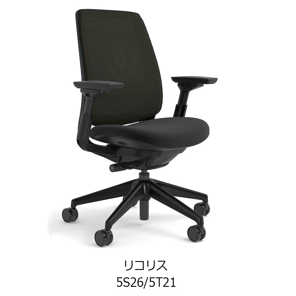 Steelcase(スチールケース)デスクチェア「シリーズ2」ブラックフレーム 3Dマイクロニット+エアバック 全2色