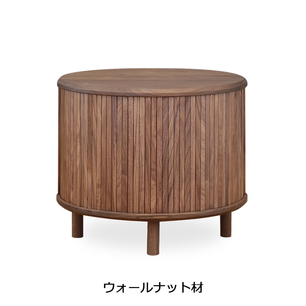 AKI＋（アキプラス）センターテーブル「JYABARA ジャバラ ラウンドテーブル」丸54cm 材質2種 / 天板・底板2仕様 / 塗装2種類【受注生産品】