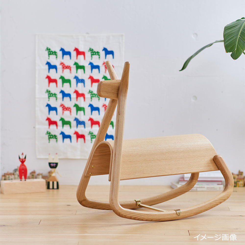 秋田木工 ロッキングホース「AA-1」ナラ材【受注生産品】