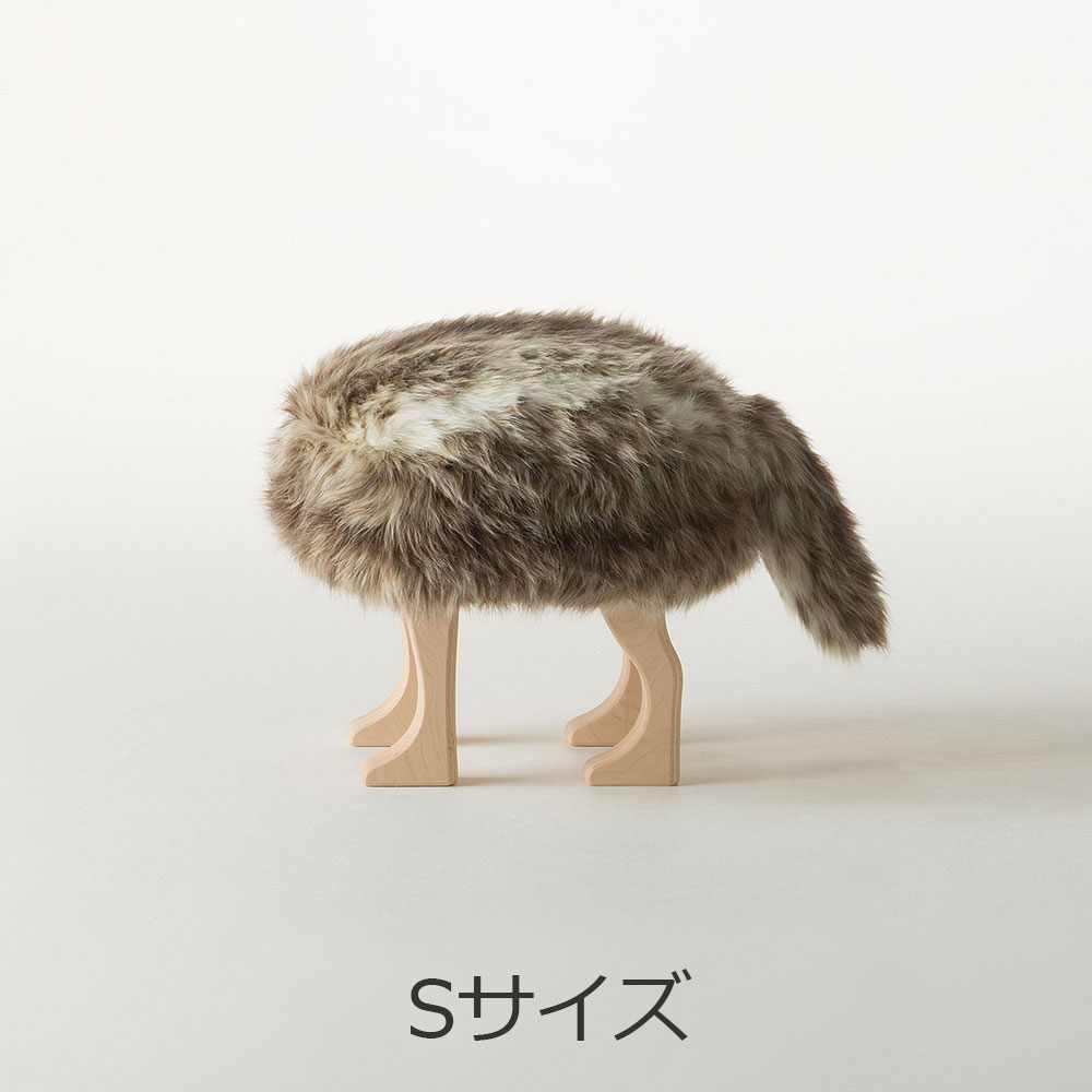 匠工芸 スツール「アニマルスツール」コヨーテブラウン 全2サイズ【受注生産品】