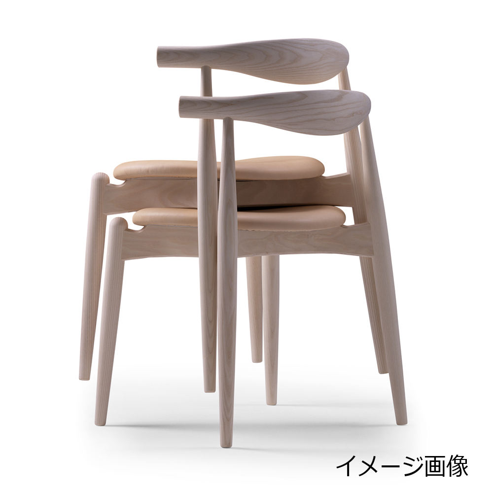 カール・ハンセン&サン ダイニングチェア「CH20 エルボーチェア」オーク材オイル仕上げ 座面革ブラック【受注生産品】